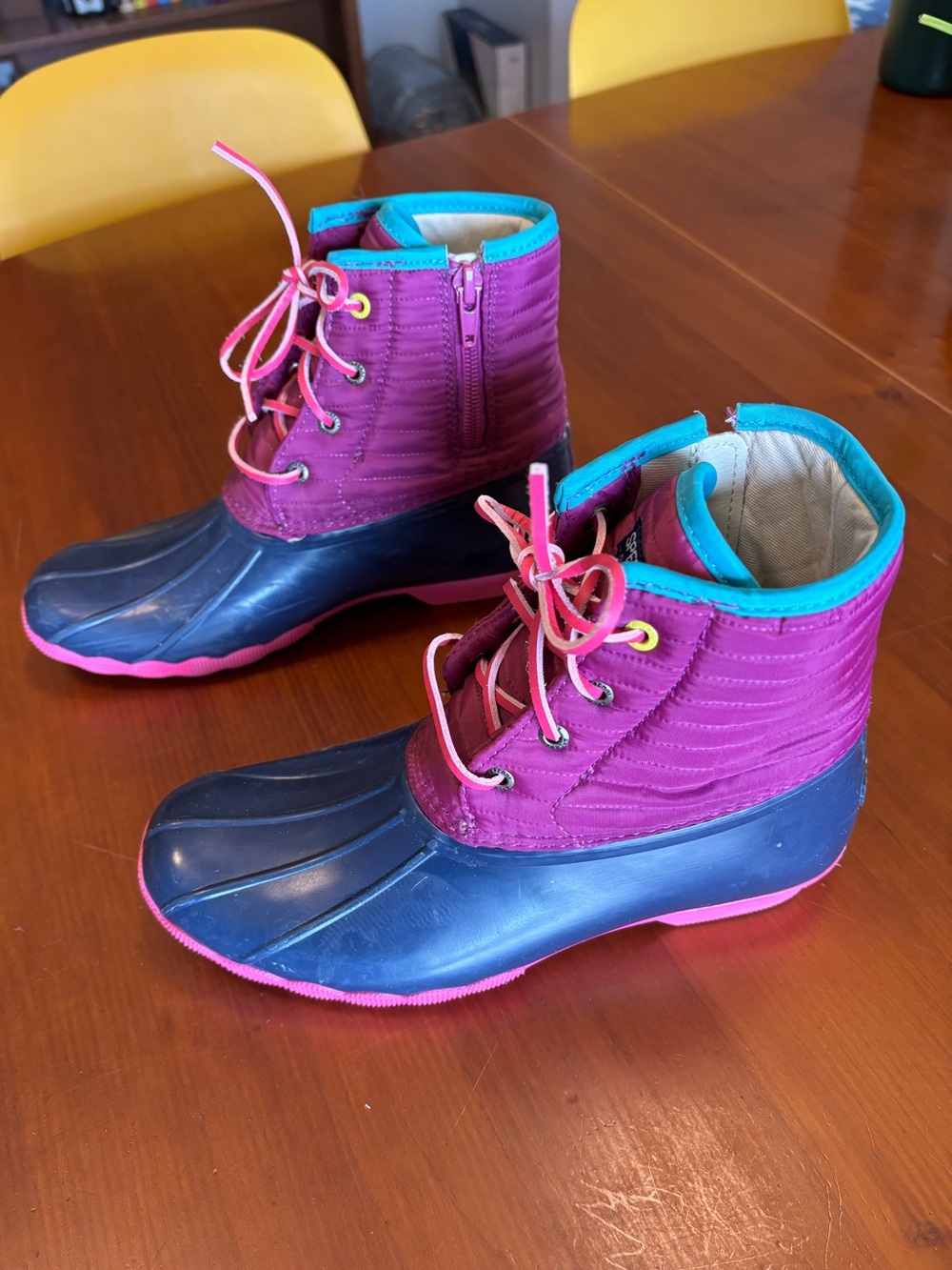 Pink Sperry Rain Boots, Size W5